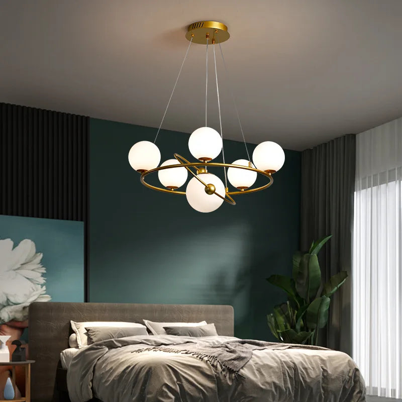 Nordic Modern Atmosphere Magic Bean Pendant Ceiling Lamp Living Room Suspension Restaurant Creative chandeliers Light Fixtures