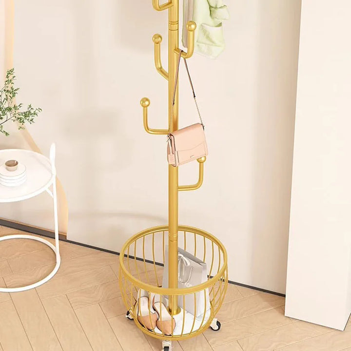 Storage Standing Coat Stand Children Shelf Open Space Saving Clothes Hanger Living Room Hallway Rack Para Ropa Home Furniture