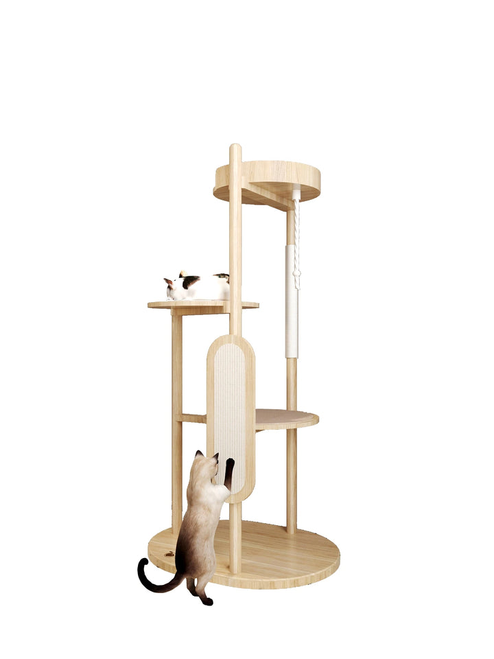 Simple Cat Climbing Frame Cat Nest One Cat Tree Thick Wooden Pet Products Universal Jumping Platform Scratcher