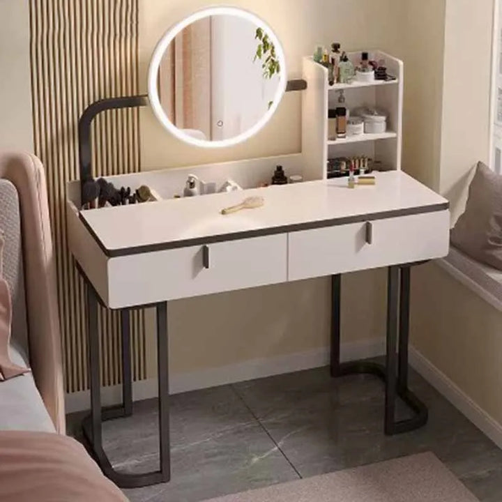 European Luxury Dressing Table Desk Cabinet Nordic Lights Drawer Dressing Table Chair Mirror Meuble De Chambre Home Furniture