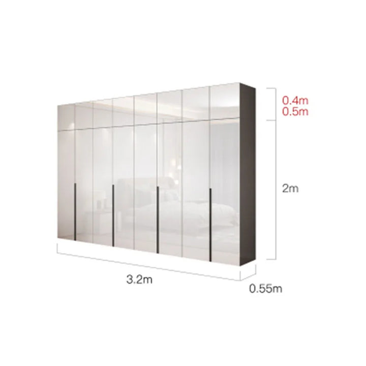 Bedroom Closet Wardrobe Space Saving Storage Shelf Home Luxury Cabinet Wardrobe Minimalism Guarda Roupa Lounge Suite Furniture