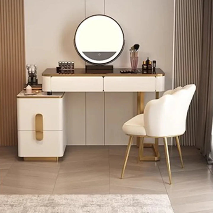 White Dressing Table Mirror Stool Girls Nordic Vanity Laden Wooden Dressing Table China Meubles De Chambre Dresser Furniture