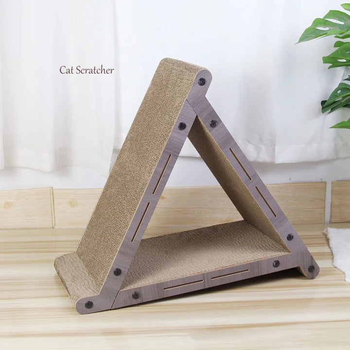 Vertical Triangular Scratcher for Cat Corrugated Paper Cardboard Toys Claw Grinder Scratching Board Pet Supplies Accessories