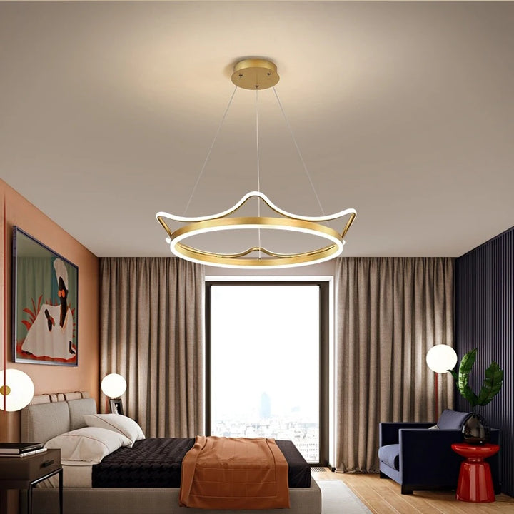 Nordic LED Chandeliers Children's Room Pendant Hanging Lighting Fixtures Gold Pink Home Indoor Kithcen Bedroom Decoration Lamps