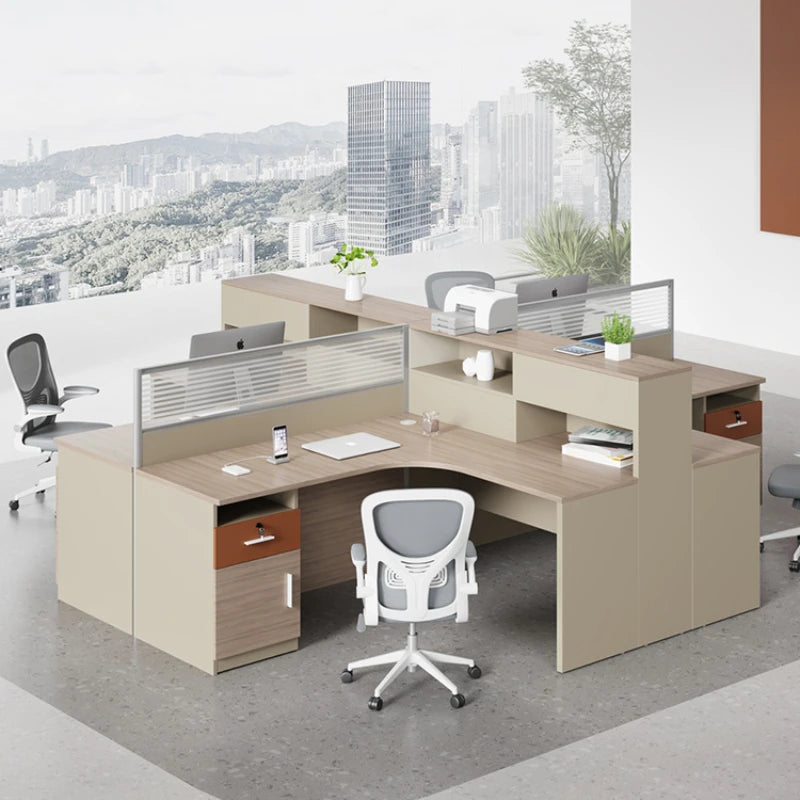 Modern Gadgets Work Desk Computer Study Small Beauty Salon Work Desk Reception Wooden Luxury Scrivania Working Equipment ZT