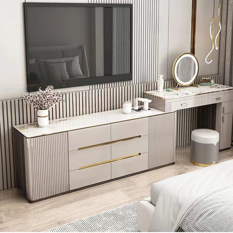 Mobile Salon Dressing Table Mirror Nightstands Vanity Bedside Dressing Table Drawers Coiffeuse De Chambre Bedroom Furniture