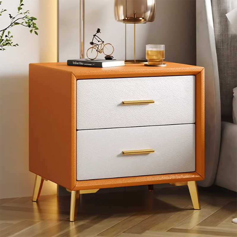 Storage Bedroom Night Table Modern Knobs Drawer Luxury Nightstands Nordic Metal Cheap Articulos Para El Hogar Hotel Furniture