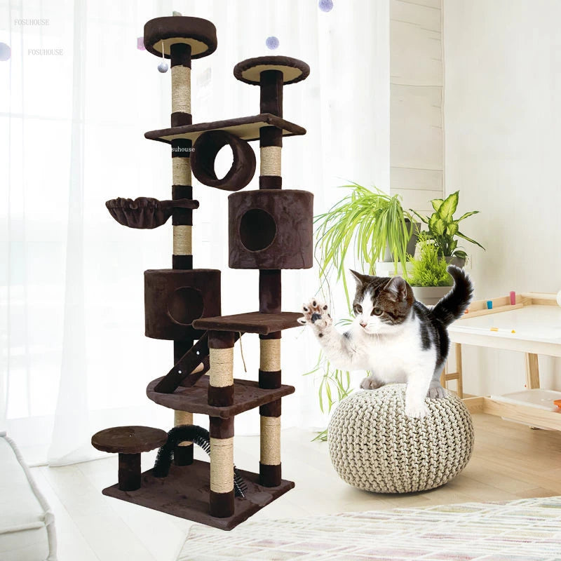 Multi-functional Cat Scratchers Four Seasons General Large Cat Litter Cat Climbing Frame Cat Jumping Platform Sisal Cat Pet Toy