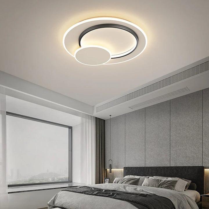 Circular Chandelier Modern Lights Bedroom Dining Living Room Kitchen Lamp Indoor Lighting Hanging Lamps For Ceiling Room Decor