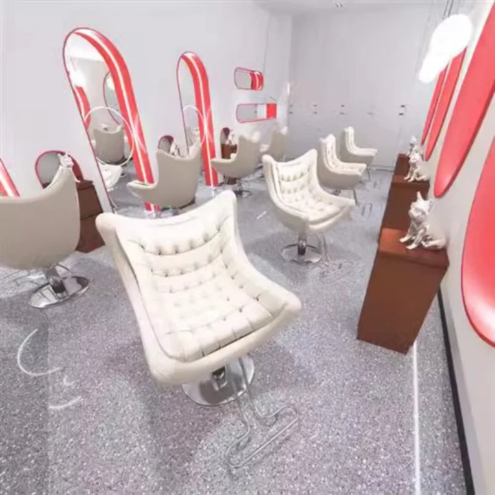 Office High End Barber Chair Barbershop Cosmetic Nail Pedicure Chair Shampoo Styling Stations Sedie Salon Equipment Furniture AA