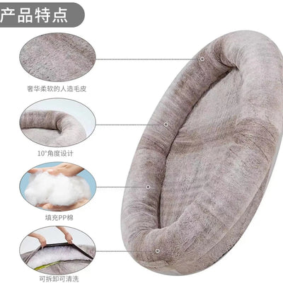Lazy sofa man pet interactive furniture big dog bed detachable and washable kennel dog sofa for sleeping leisure bed
