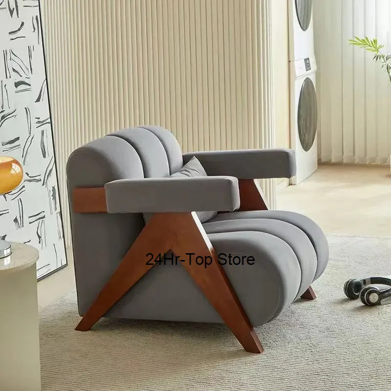 Elastic Arm Living Room Chair Balcony Office Bedroom Lounge Chair Portable Ergonomic Poltrone Da Salotto Home Furniture