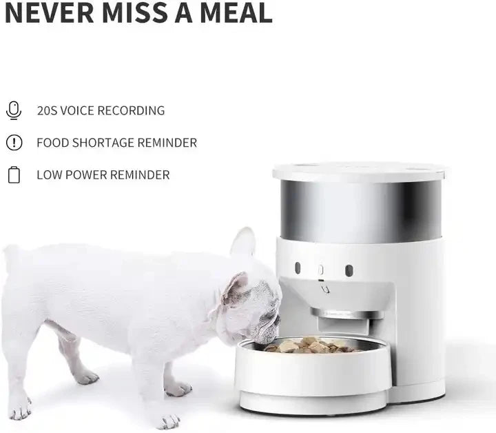 Petkit Automatic Feeder Cat Pet Food Dispenser Smart Wifi Feeder APP Control Timed Quantitative Remote Feeding Dog Cat Bowl 3L