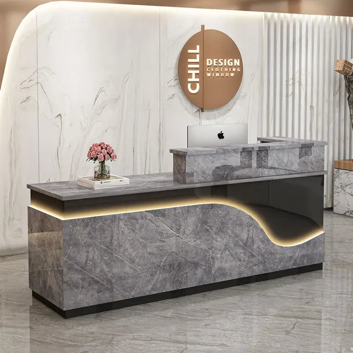 Vanity Mobile Reception Desks Counter Study Shop Gigant Front Desk European Information Recepcion Mostrador Luxury Furniture