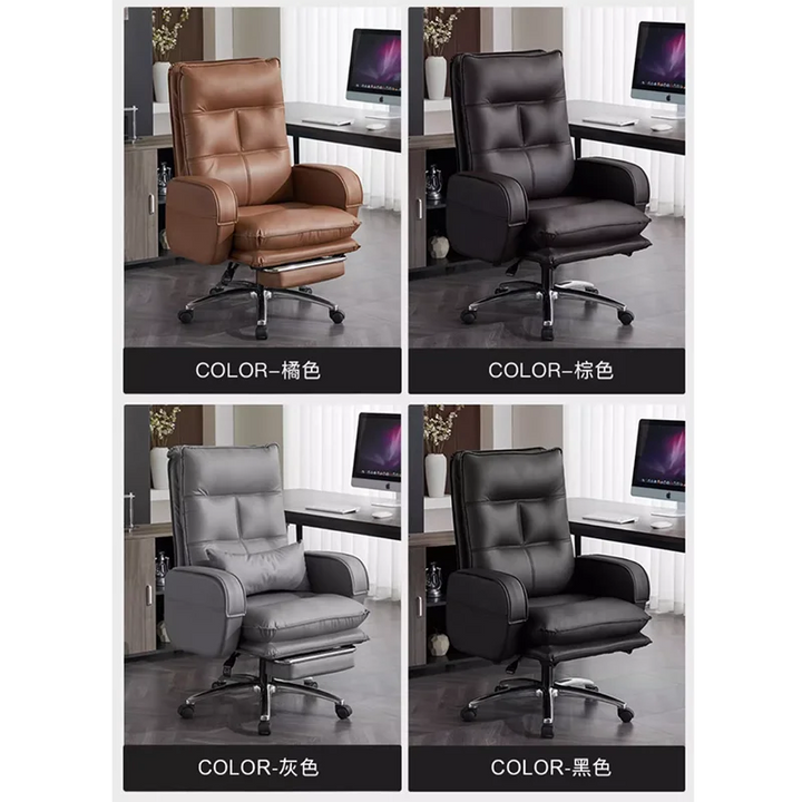 Computer Ergonomic Office Chairs Recliner Massage Leather Executive Chair Swivel Cadeiras De Escritorio Office Furniture WKOC