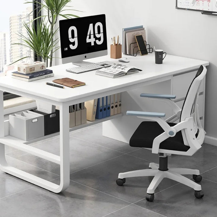 Computer Table Office Desks Employee Modern Simplicity Work Office Desks Study Drawers Escritorio Habitacion Furniture QF50OD