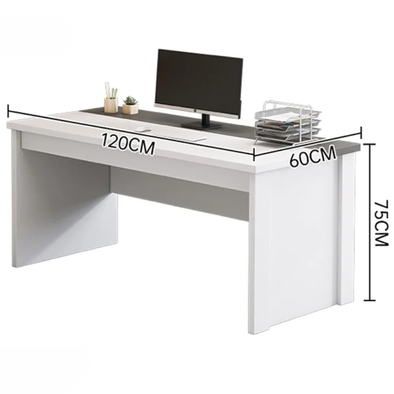 Staff Modern Office Desks Workbench Computer Simplicity Executive Office Desks Drawers Laptop Rangement Bureau Furniture QF50OD