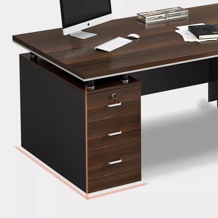 Study Writing Office Desk Drawers Executive Filing Laptop Drafting Storage Office Desk Modern Scrivania Tavolo Furniture HDH