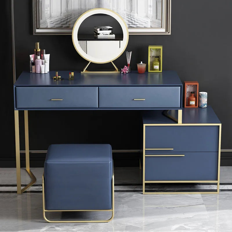 Nordic Beauty Salon Dressers Cosmetic Luxury Vanity Standing Modern Dressers Bathroom Muebles Para Dormitorio Furniture HDH