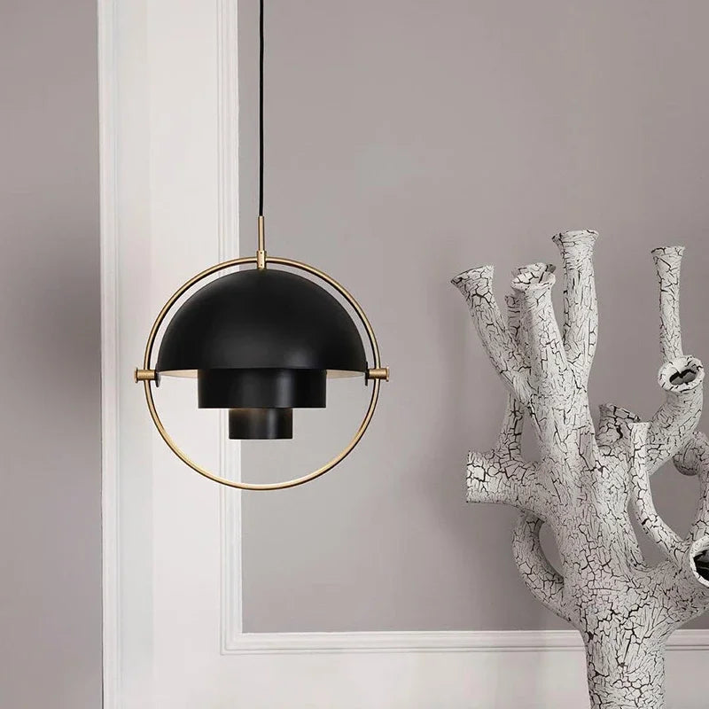 Modern Simple sphere pendant lamp LED Chandelier for Dinning Coffee hallway Creative Iron gold Hanging Light