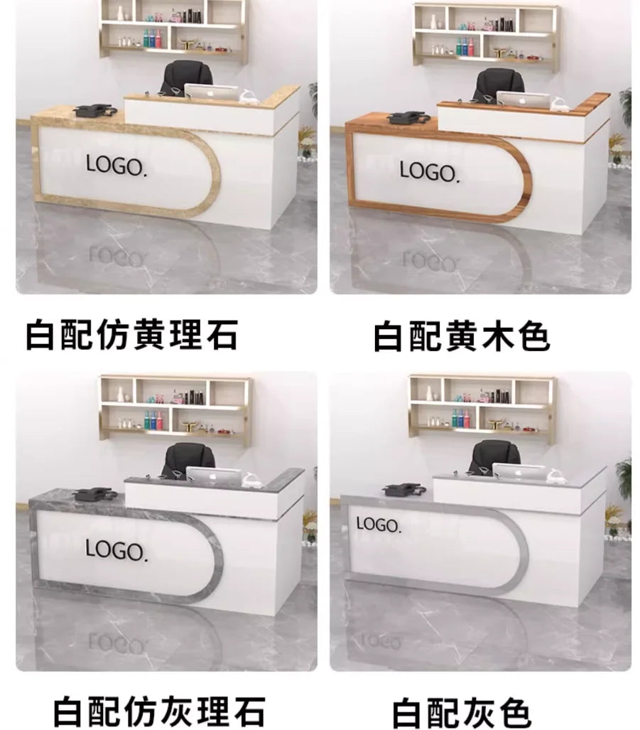 Bar checkout shop Small simple modern clothing barbershop beauty salon hotel cashier desk counter