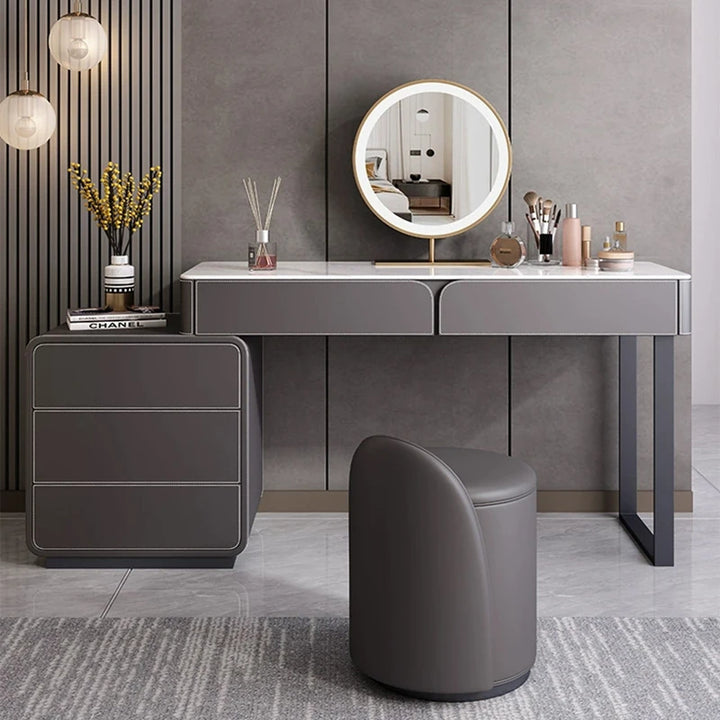 Modern Bedroom Simplicity Vanity Table Set Nordic Design Vanity Table Storage Drawers Mesita De Noche Balcony Furniture