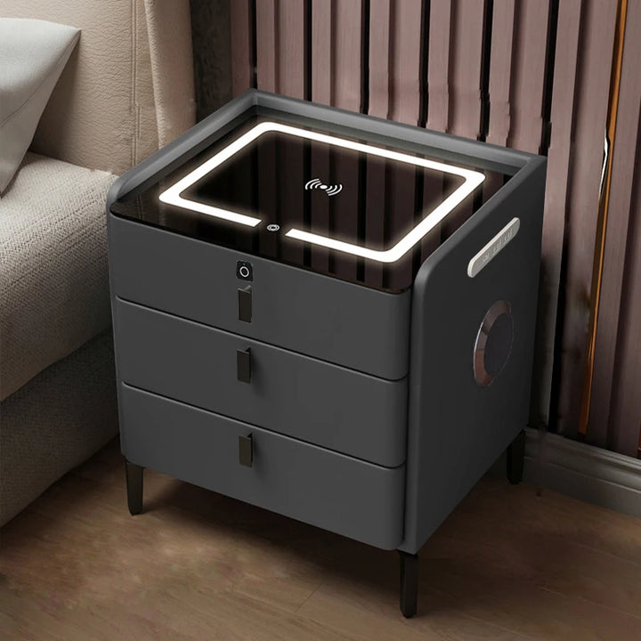 Smart Console Nightstand Frames Cabinets Luxury Storage Mobile Bedroom Night Stand Vanity Mesa De Noche Living Room Furniture