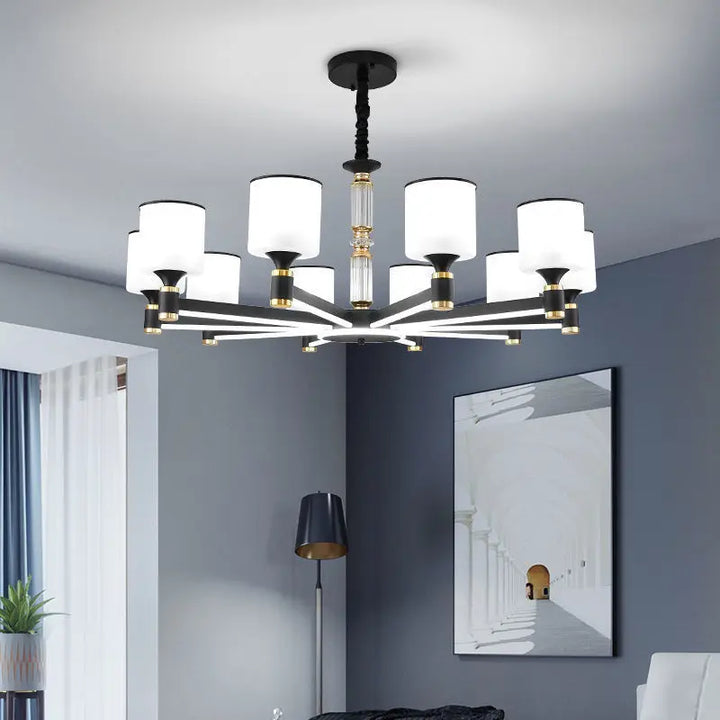 Modern Simple Chandelier Chinese Living Room Dining Room Bedroom Chandelier Ceiling Lamp Indoor Lighting Home Decor Fixture