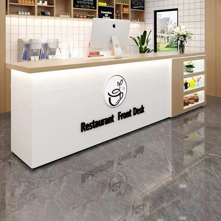 Luxury Spa Front Reception Desks Pulpito Standing Cashier Simple Restaurant Reception Simple Hair Scrivania Office Accessories