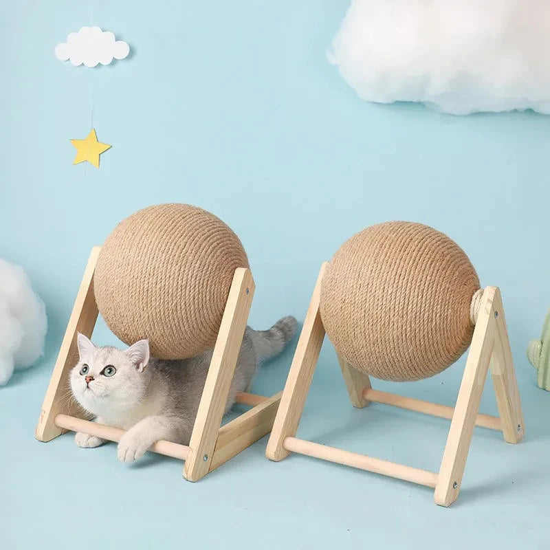 Wear-Resistant Cat Scratching Ball Grinding Paws Toy Kitten Sisal Ball Pet Furniture Supplies Products Accessories