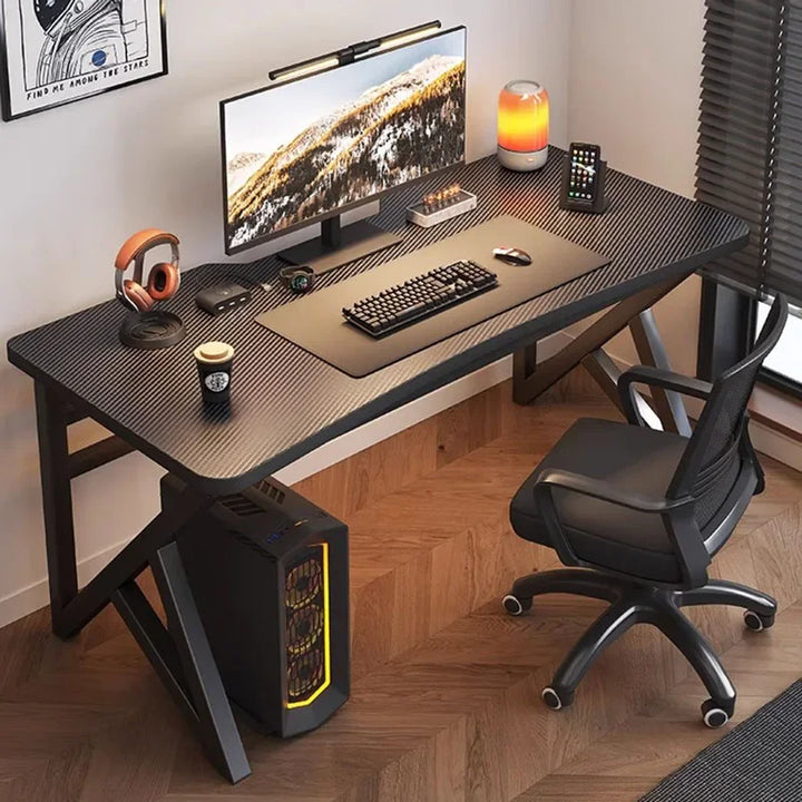 European Free Shipping Office Desk Monitor Setup Standing Writing Computer Desks Bedroom Black Mesa De Escritorio Furnitures