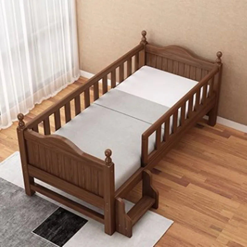 Single Sleeping Beds Children Girls Safety Bumper Floor Fashion Kids Beds Wooden Beauty Camas Dormitorio Bedroom Furniture