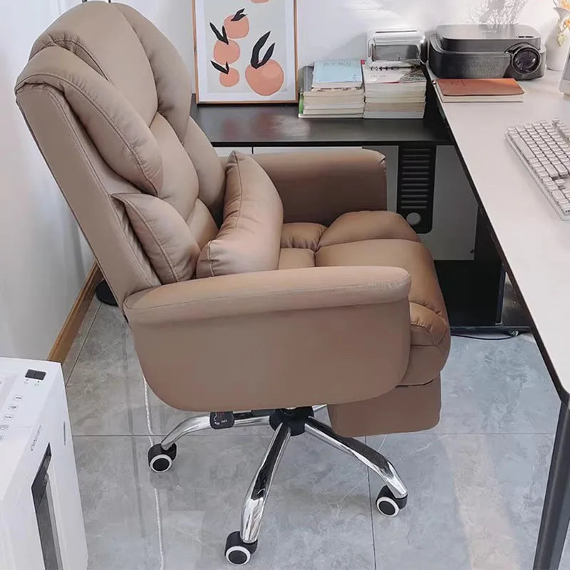 Modern Ergonomic Computer Office Chair Desk Office Arm Living Room Game Chair Swivel Vanity Sillon Individual Office Furniture