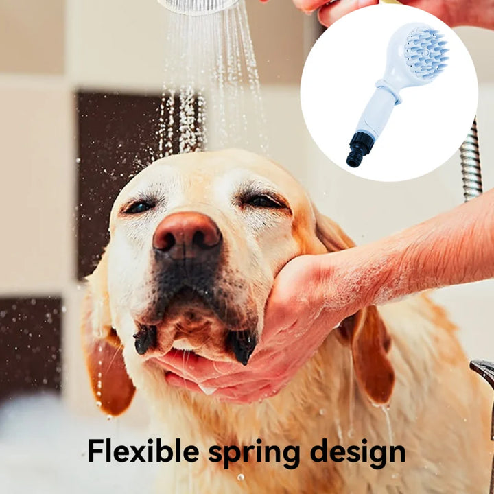 Dogs Shampoo Massager Brush 2 In 1 Bathroom Puppy Cat Massage Comb Grooming Shower Brush For Bathing Soft Brush Pet Accessories