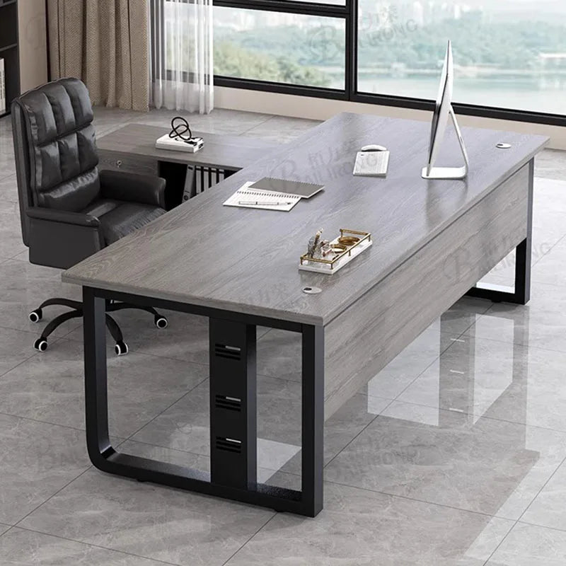 Walnut Meeting Computer Desks Console Conference Standing Boss Computer Desks Reception Office Tavolino Da Letto Home Furnitures