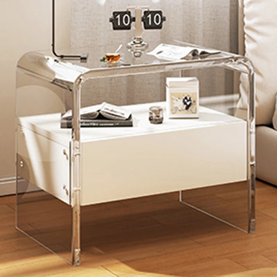 Makeup Living Room Bedside Table Filing Plants Acrylic Coffee Bedside Table Laptop Poker Mesa De Cabeceira Home Furnitures GG