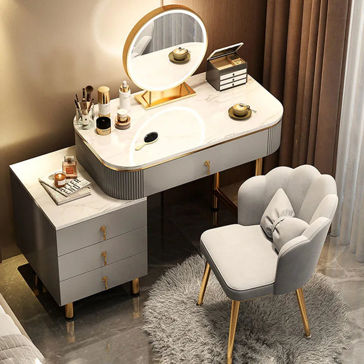 Classic Storage Dressing Table Girls Nordic Style Minimalist Fashion Dressers Charm Multifunctional Penteadeira Furniture