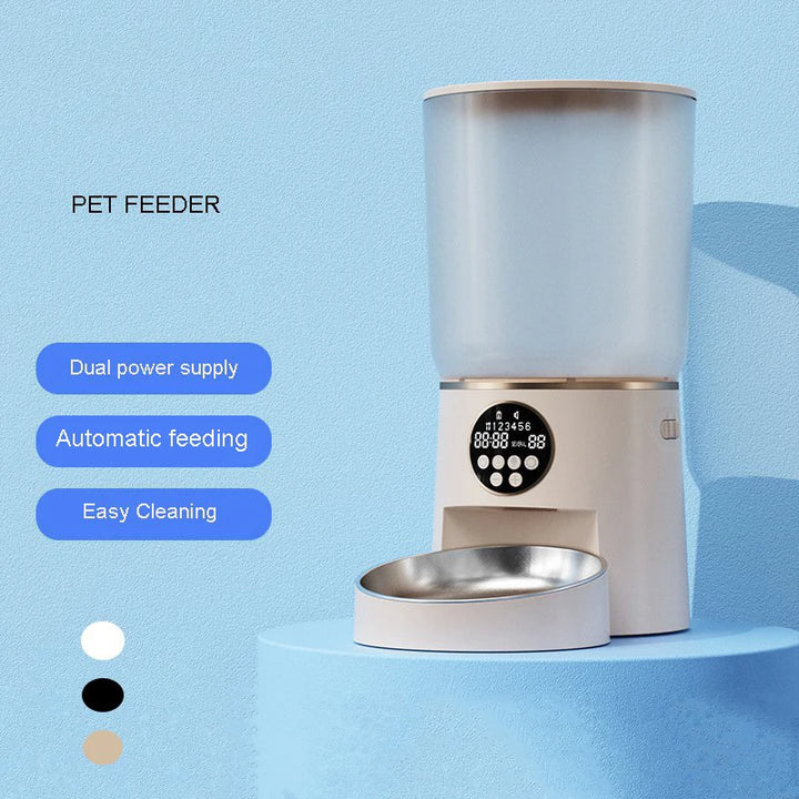 4.2L Automatic Pet Feeder Smart Food Dispenser Timer Stainless Steel Bowl Auto Dog Cat Feeding Supplies