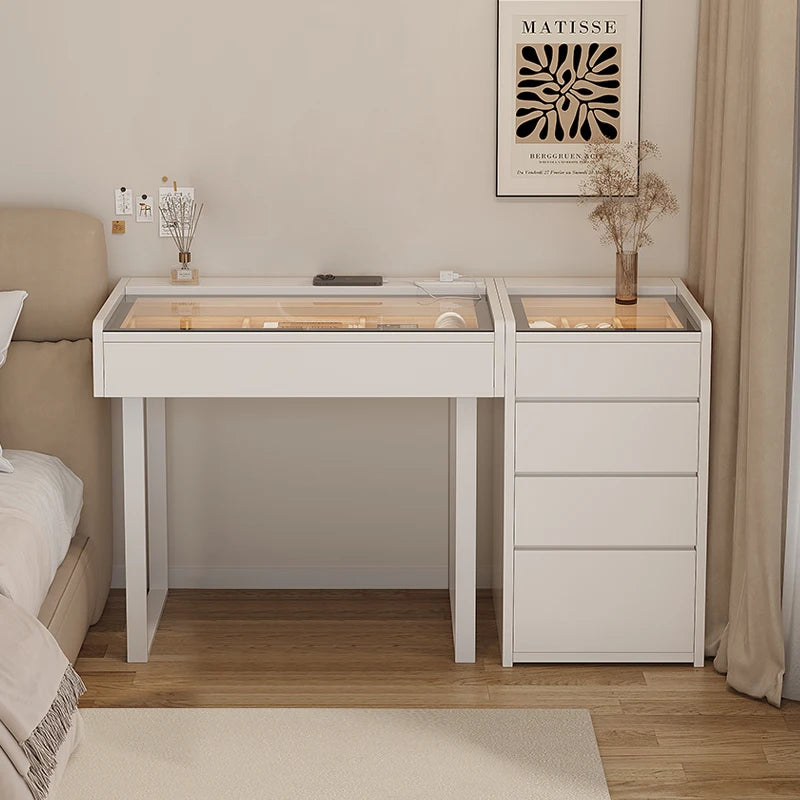 Simple Stool Dressing Tables Storage European Minimalist White Dressing Table Drawer Charm Penteadeira De Maquiagem Furniture