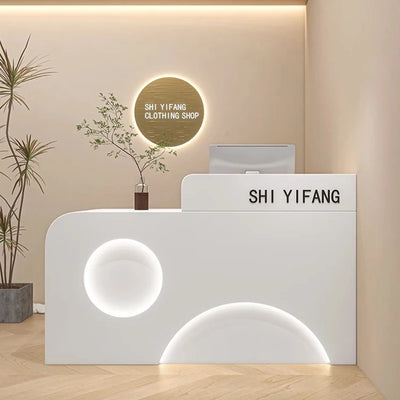 Minimalist Reception Desks Clothing Store Cashier Barber Shop Counter Beauty Salon Stockescritorios Beauty Salon Furniture