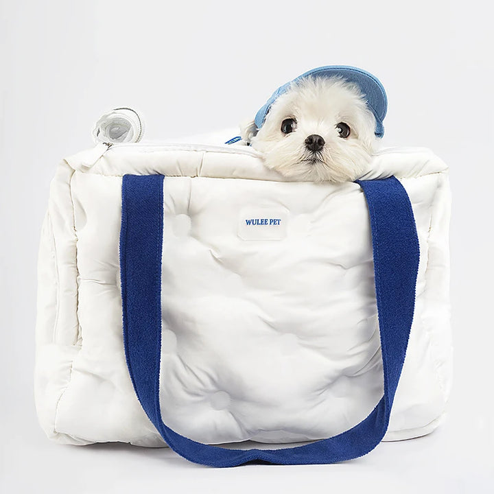 Outdoor Pet Carrier Bag Luxury Portable Puppy Carrier White Cat Handbag Travel Car Pet Transport Backpack for Small Dogs Gifts