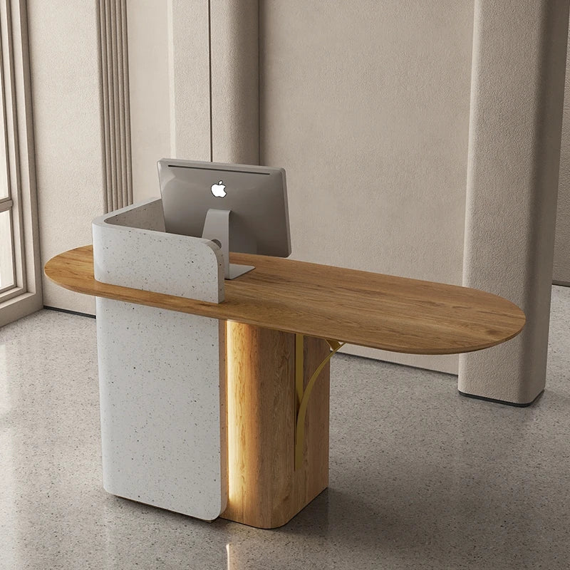 Hotel Store Reception Bar Conference Beauty Study Standing Reception Consul Churches comptoir magasin Reception Desk WJ25XP