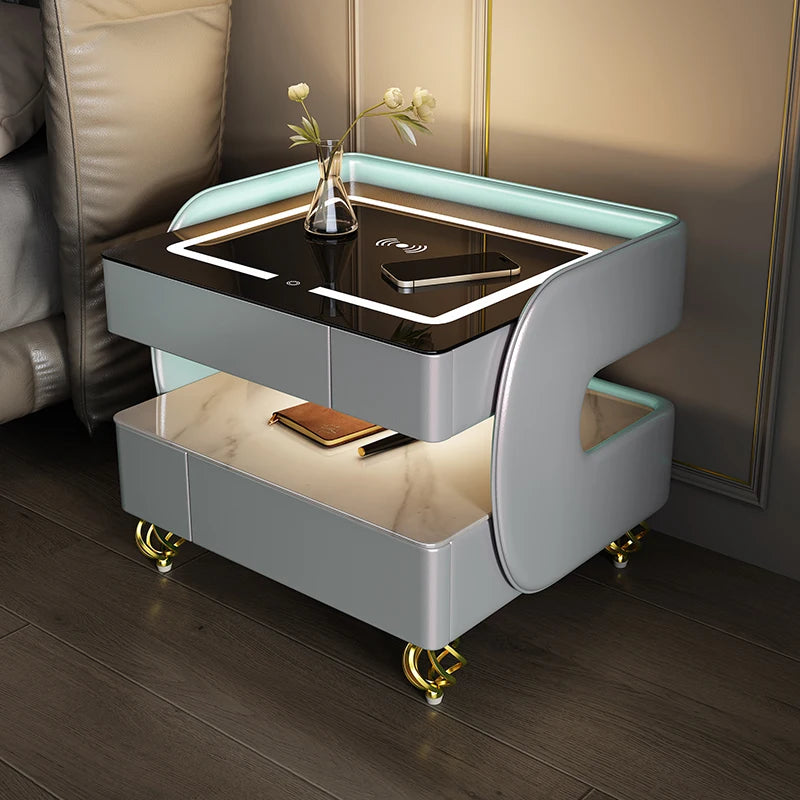 Trendy Garden Wood Modern Nightstands Corner Cabinet Nightstand Italian Unique Cajones De Dormitorio Bedroom Furniture WJ30XP