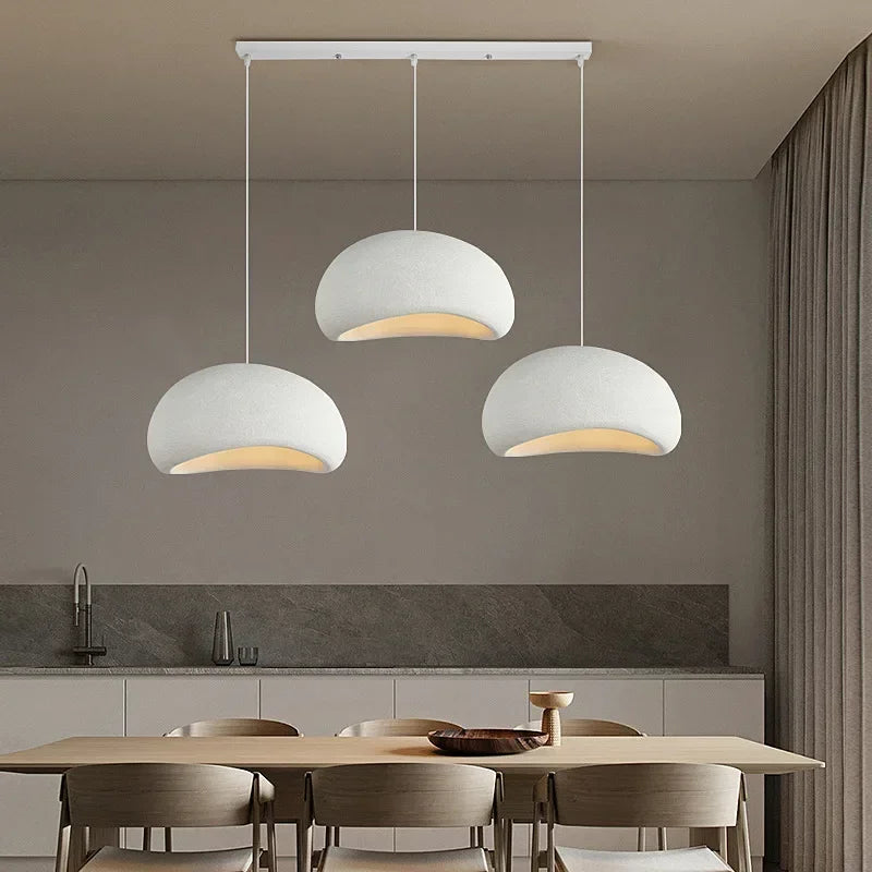 Minimalism Wabi Sabi LED Pendant Lights for Living Dining Room Restaurant Loft Decor Hanging Chandelier Art Suspension Luminaire