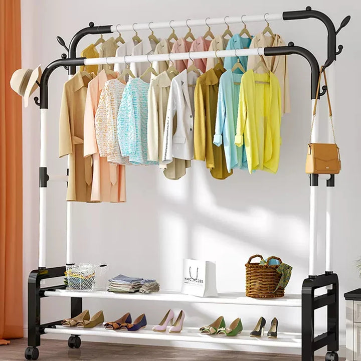 Modern Metal Detachable Coat Rack Place Kitchen Balcony Long Clothes Hanger Aesthetic Garden Arara De Roupa Hallway Furniture