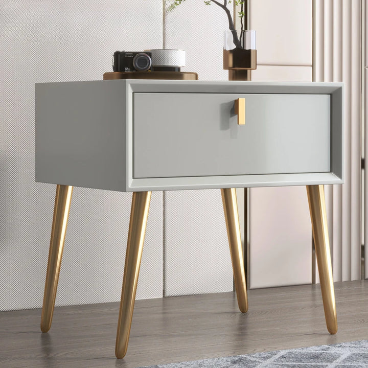 Solid Wood Bedside Table Luxurious Simple Modern Design Bedroom Bedside Table Aesthetic High Quality Criado Mudo Home Furniture