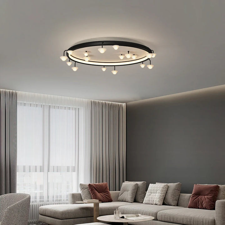 Modern Minimalist Led Ceiling Lights Dimmable With Remote Living Bedroom Dining Table Chandeliers Indoor Decor Lighting Fixtures