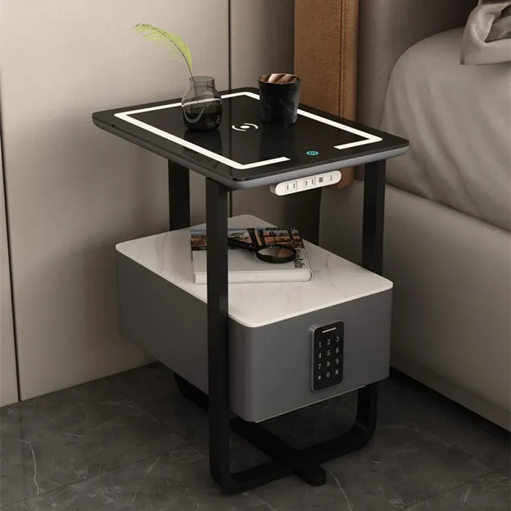 Side Table Comfortable Nightstands Bedroom Drawers Created Smart Bedside Tables Dressers Szafka Nocna Nordic Furniture TY25XP