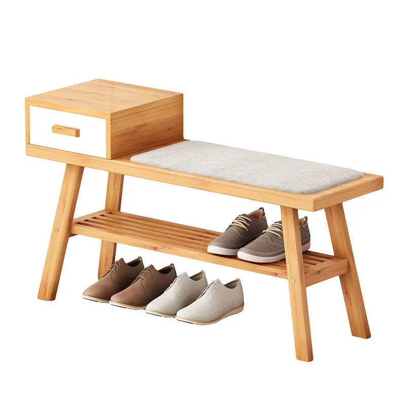 Living Room Sofa Shoe Changing Stool Bamboo HouseholdSofa Hallway Porch Shoe Cabinet Apartment Home Furniture Bench Storage Rack