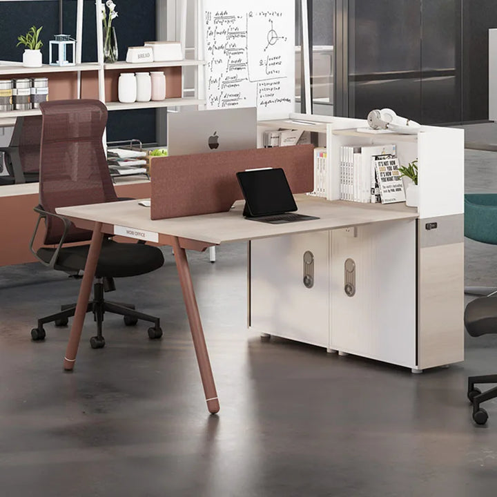 Luxury Wood Office Desks Modern Design Storage Standing Work Computer Office Table Drawers Scrivania Salvaspazio Home Furniture